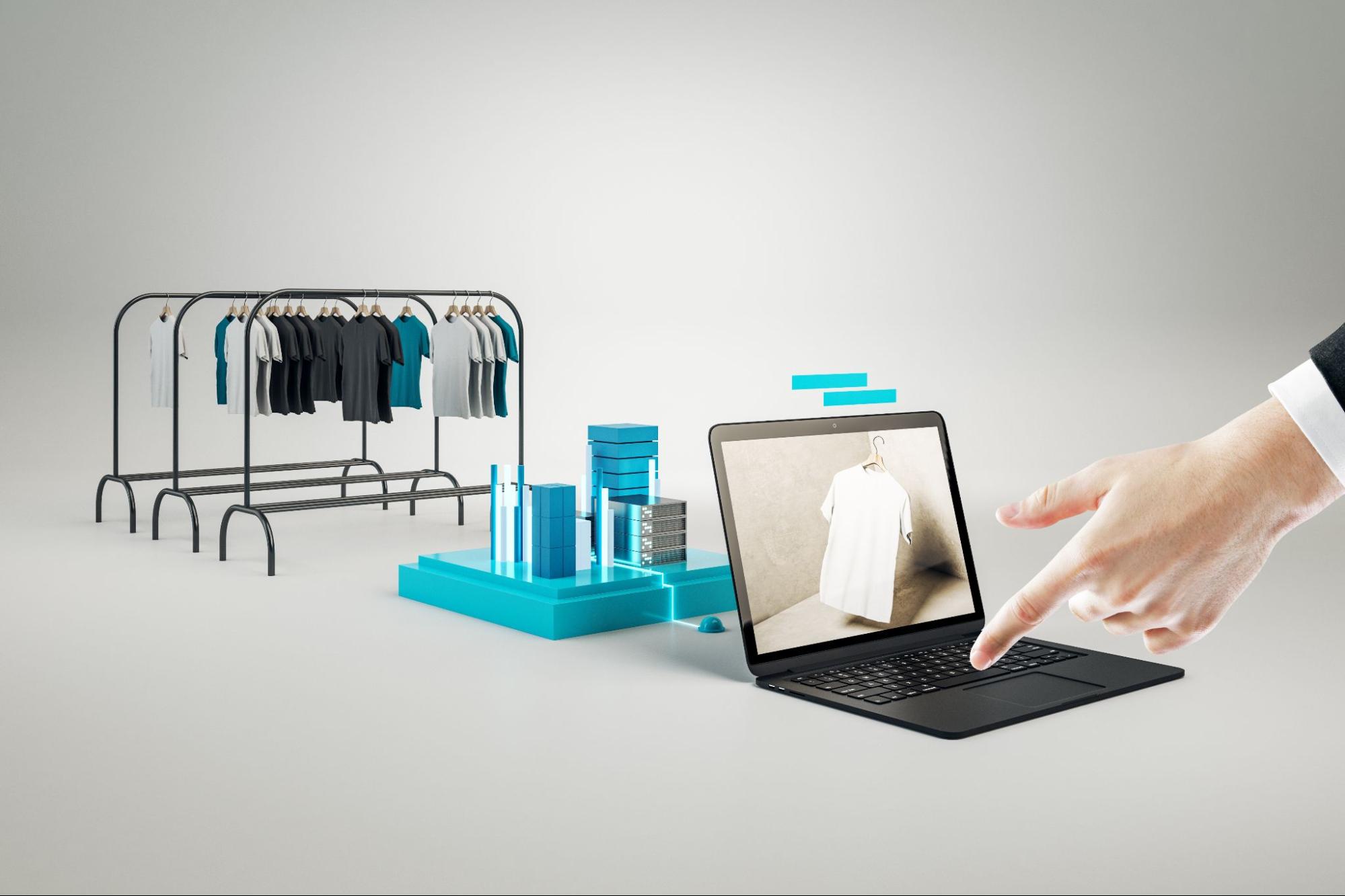 koncepcja łączenia sprzedaży online i offline