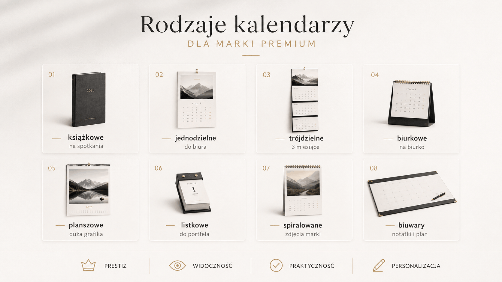 wizualizacja zastosowań kalendarzy premium